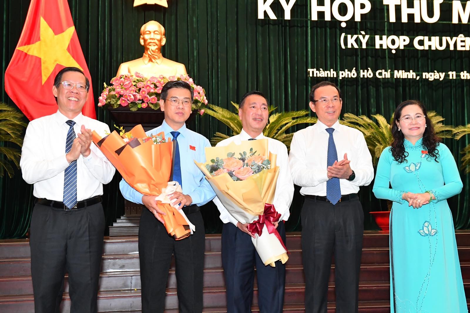 Đồng chí Nguyễn Thị Lệ phát biểu tại kỳ họp (Ảnh: Việt Dũng).